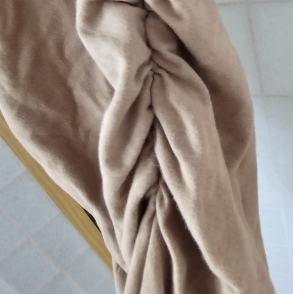 Stretch Cotton Racer Back Ruched Midi dress - Picture 3 of 4